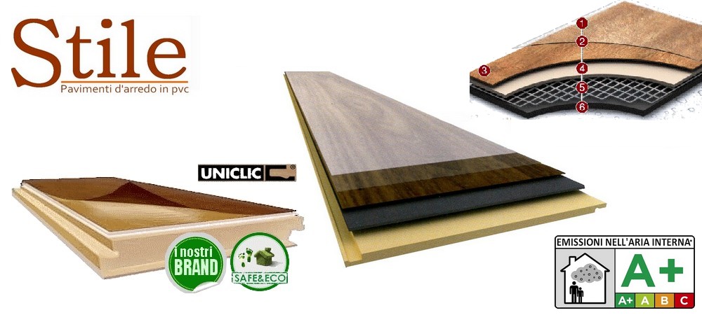 Pavimenti in pvc di alta qualità pavimentazione in vinile color legno pavimenti spc online - Nanni Giancarlo