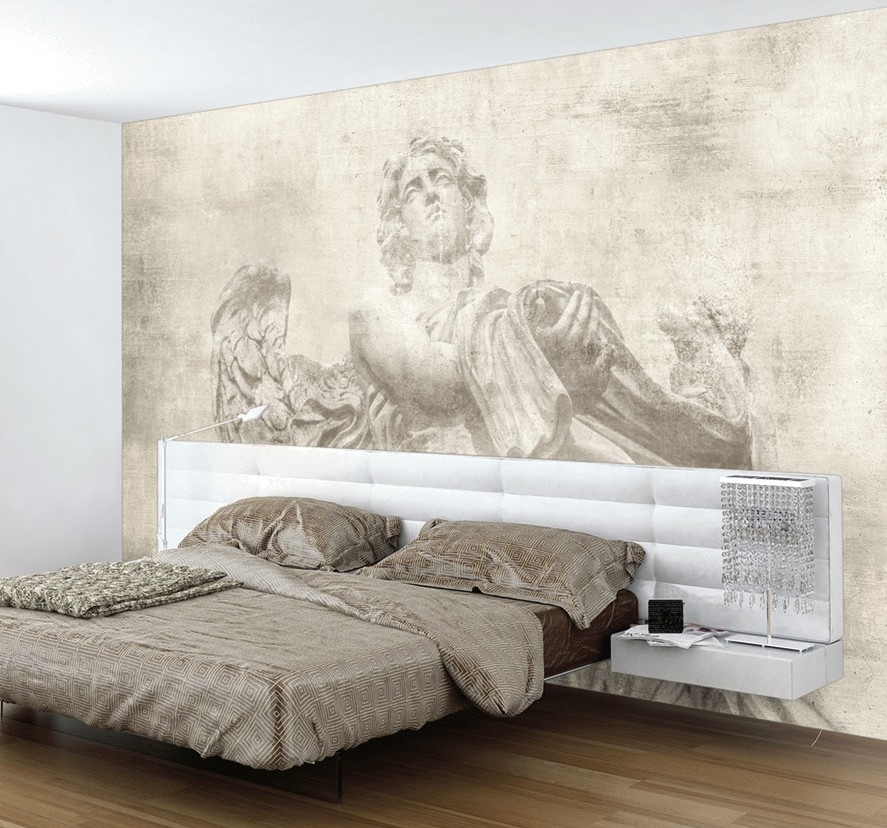 idee per parete dietro letto angelo come decorare la parEte dietro al letto con carta da parati