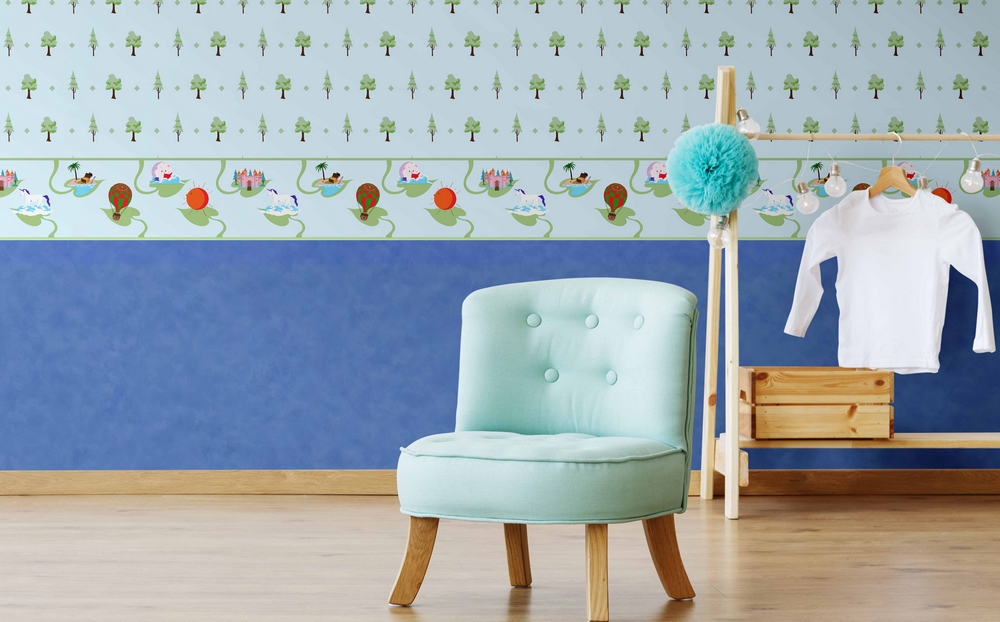 cameretta azzura per bambini pareti camerette pareti colorate camerette stanzette bimbi pareti colorate esempi stanza foto