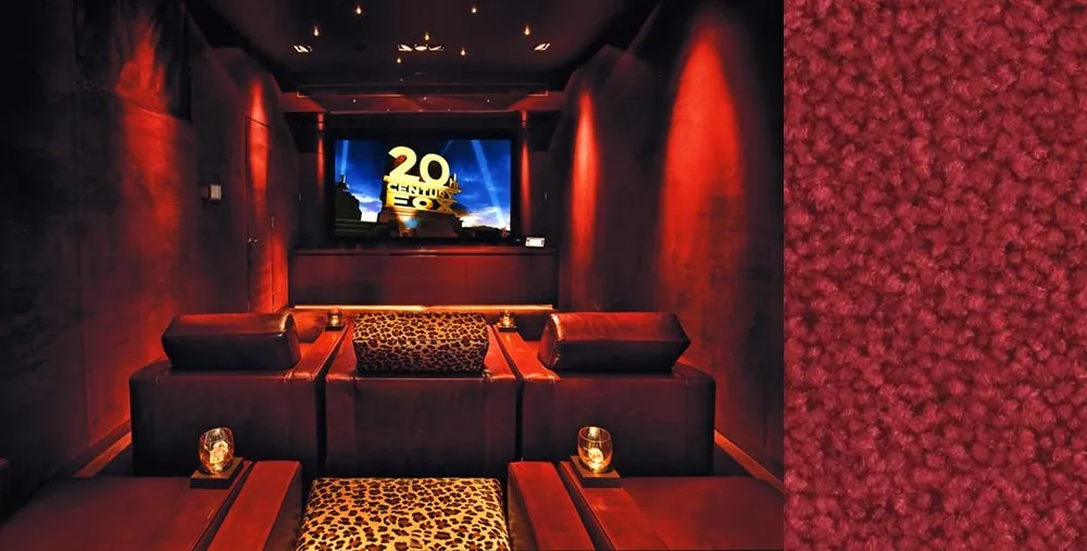 trasformare una stanza in home theatre con la moquette