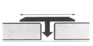 Giunto di dilatazione pavimenti flottanti click clack pavimento incastro giunzione