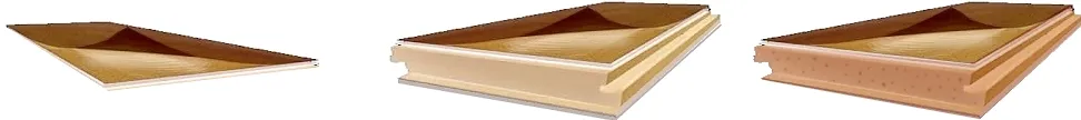 tre tipologie pavimenti LVT tipi di fusion xl