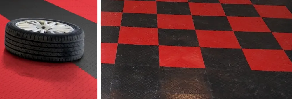 pavimento autobloccante pvc per autofficine auto