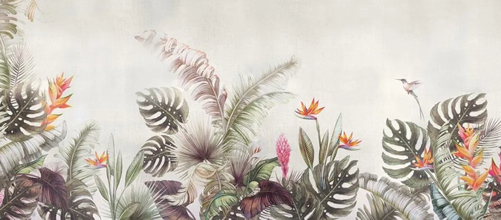  BIRD OF PARADISE | Carta da parati foglie