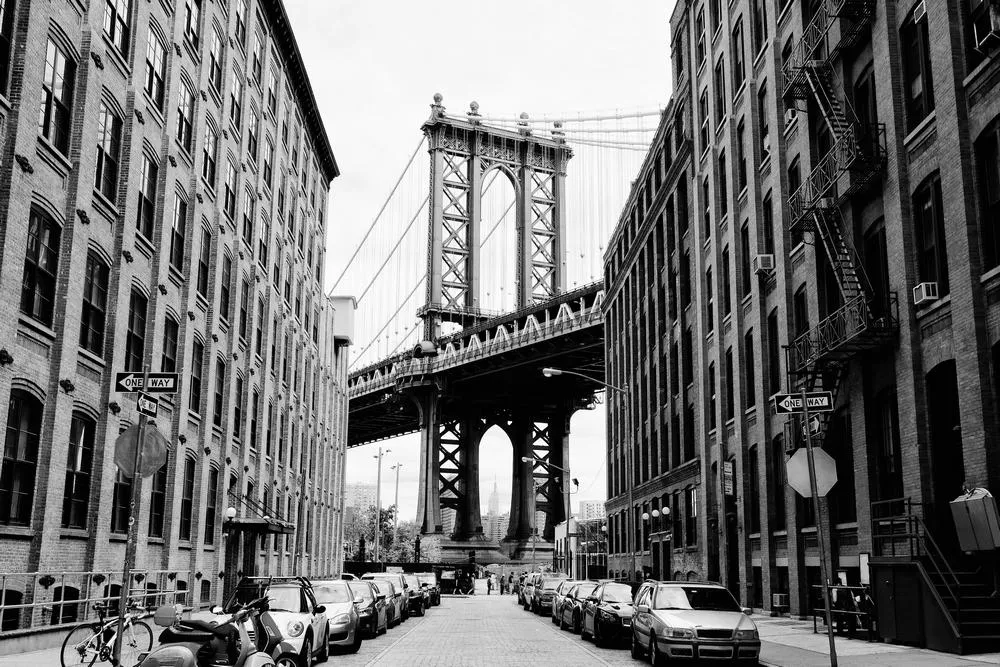 Carta da parati geografica Ponte di Brooklyn NYC - Nanni Giancarlo