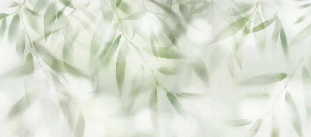 GIN2203ALB | Carta da parati foglie delicata e sognante