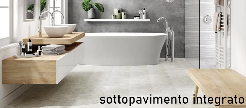 Pavimento pvc grigio spc a click posa flottante - Nanni Giancarlo Pavimento pvc grigio spc a click posa flottante - Nanni Giancarlo