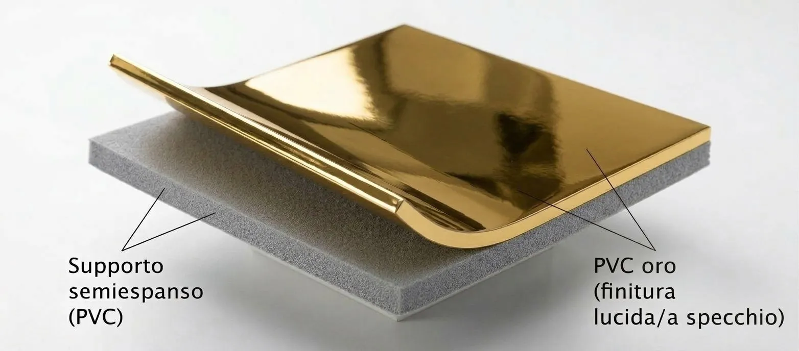 440 M-LUX |  Pavimento PVC effetto oro per eventi e allestimenti