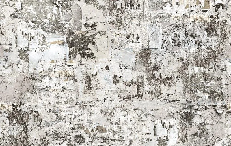 Carta da parati effetto muro poster strappati - Nanni Giancarlo
