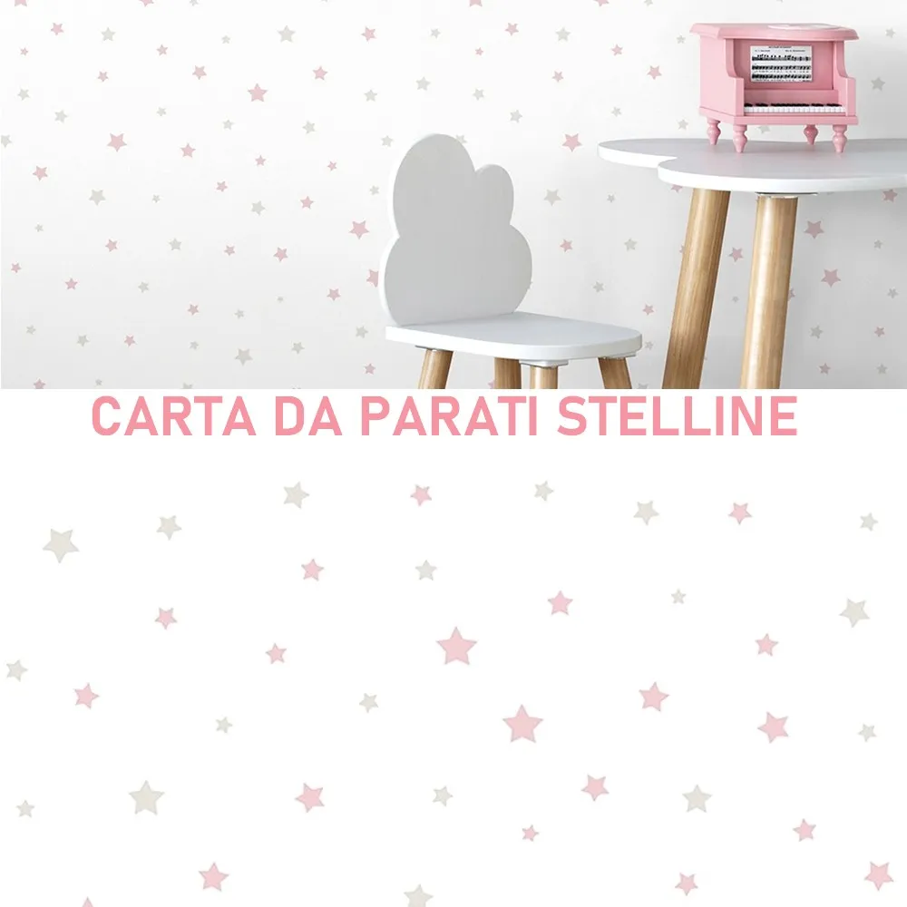 carta da parati stelline rosa per bimbe - Nanni Giancarlo carta da parati stelline rosa per bimbe - Nanni Giancarlo