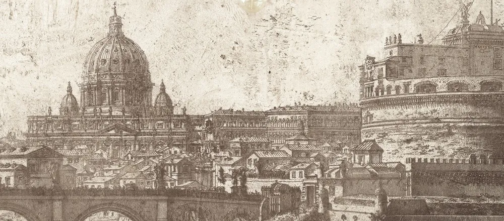 ROMA | Carta da parati geografica raffigurante ROMA - Italy