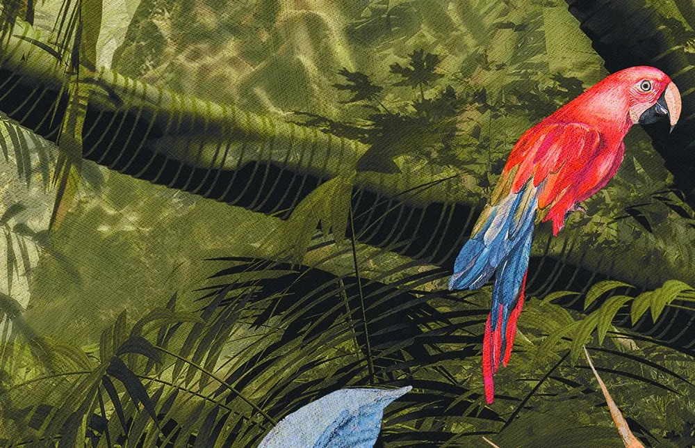 Carta da parati esotica tropicale carte da parati con foglie tropicali - Nanni Giancarlo