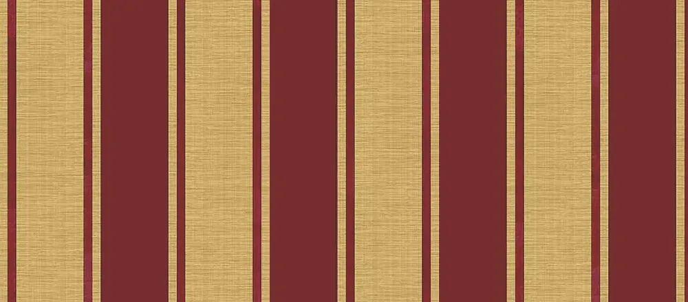 ROSSO E ORO | Line Art con la carta da parati a righe