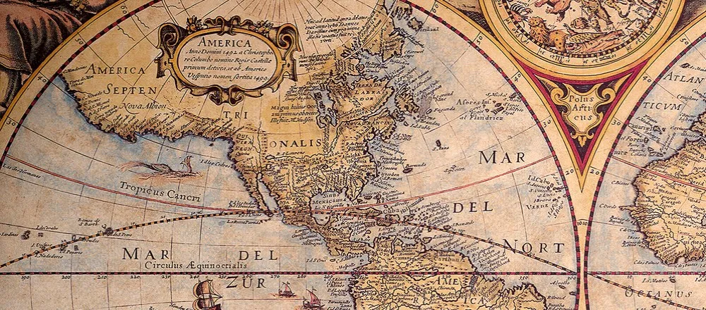 MONDO - ORBIS | Carta da parati planisfero vintage