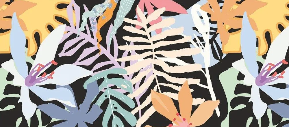 JUNGLE POP | Carta da parati pop art jungle