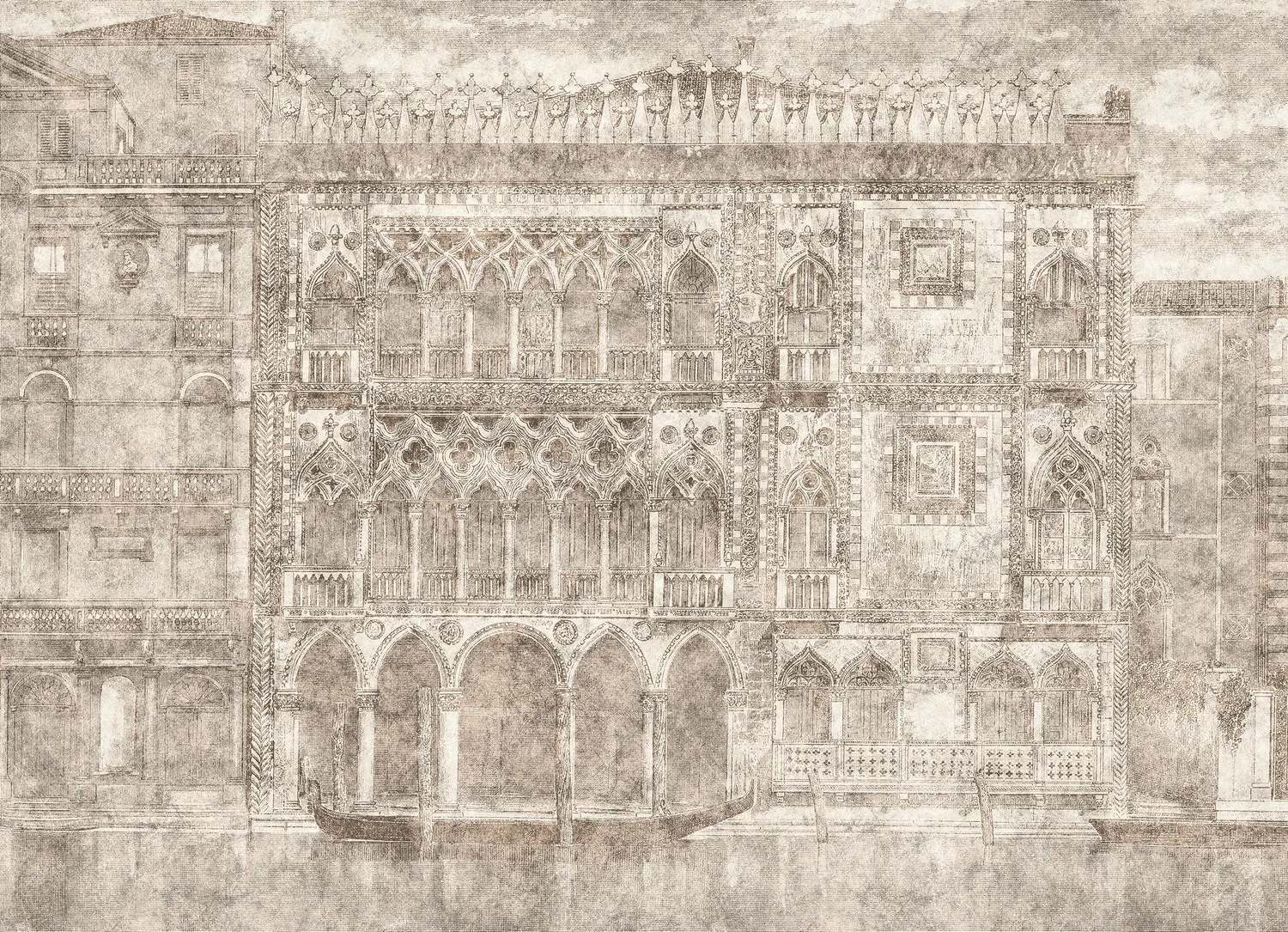 Carta da parati geografica citt&agrave; di Venezia - Nanni Giancarlo