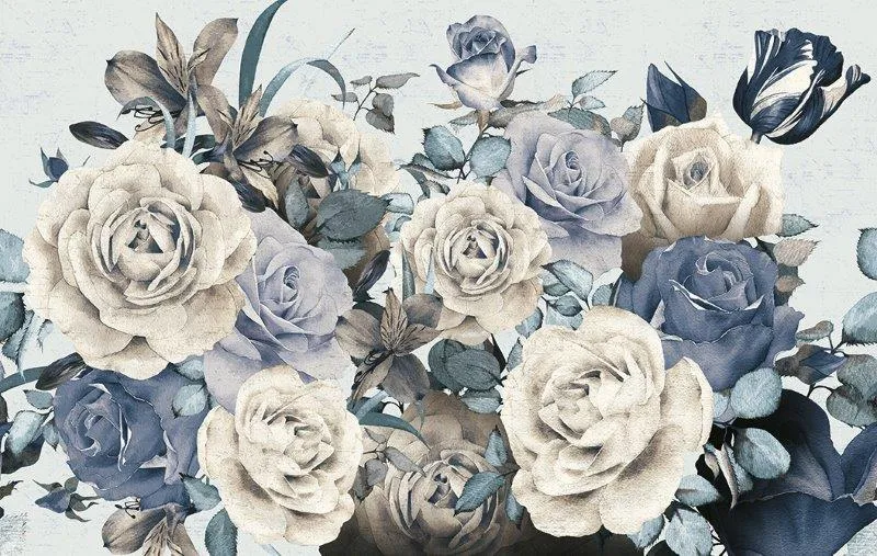 carta da parati botanica fiori romantica - Nanni Giancarlo