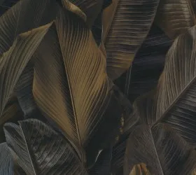 LYM 17808 | Carta da parati con foglie di banano