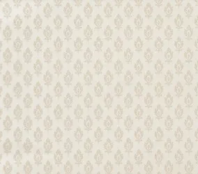 OD 47001 | Carta da parati con gigli stilizzati avorio