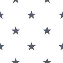 TEEN 83-245 | Carta da parati a stelle blu e bianco