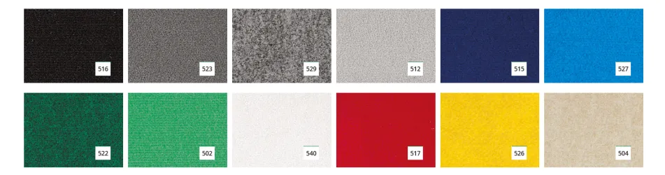 MOQUETTE PER PARETI Certificata al fuoco - Colori