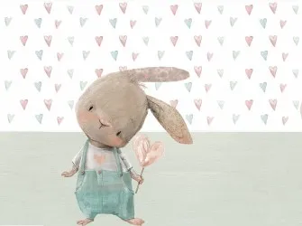 RABBIT | Carta da parati camerette bimbi - Cod. R101