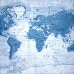 MONDO - BLUEMAP | Carta da parati mondo - Col.444