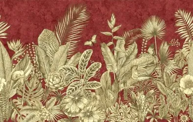 AMAZZONIA ORO | Carta da parati tropicale dorata - Col.20