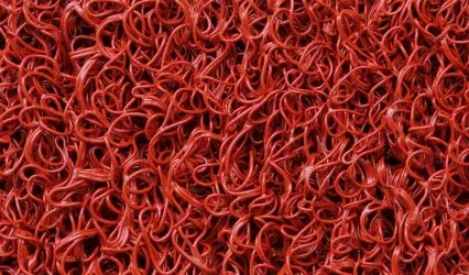 ZERBINO PVC Ricciolo - Rosso