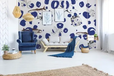 H2O | Carta da parati su misura design marino