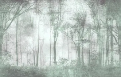 NOBE | Carta da parati alberi foresta in trasparenza - Colore 1300