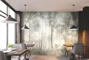 NOBE | Carte da parati con alberi - Foresta eterea