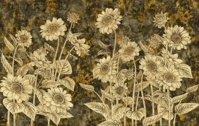 GIRASOLI | Carta da parati con girasoli - Colore 210