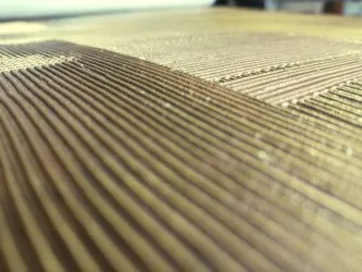 MATERIA 645 | Carta da parati dorata 3D