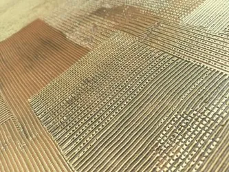 MATERIA 645 | Carta da parati dorata 3D - Col. 13 Oro