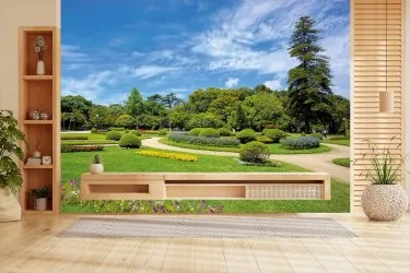 A743 | Carta da parati paesaggio naturale con effetto 3D