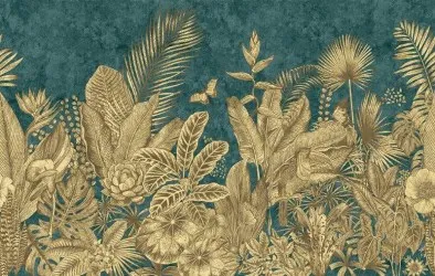 ESOTICA AMAZZONIA | Carta da parati esotica  - Colore 2B oro