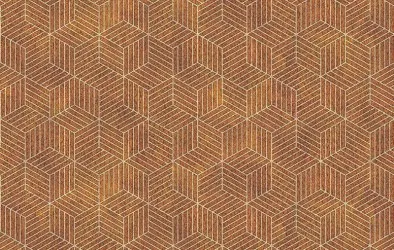 GEO | Carta da parati geometrica  - Colore 15B Oro Var. metallo