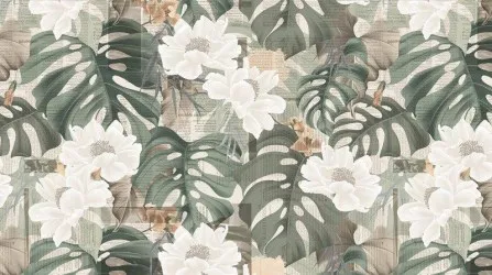 FLOWER NEWSPAPER | Carta da parati design - Colore 18