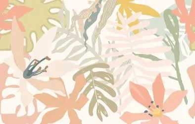 JUNGLE POP | Carta da parati su misura - Colore 4