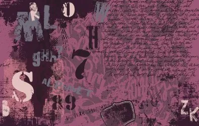WRITER | Carta da parati con scritte - Colore 2