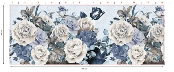 ROMANTICA| Carta da parati con rose - Grandi Formati