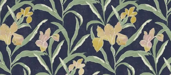 FLO20  | Carta da parati anni 20 a fiori