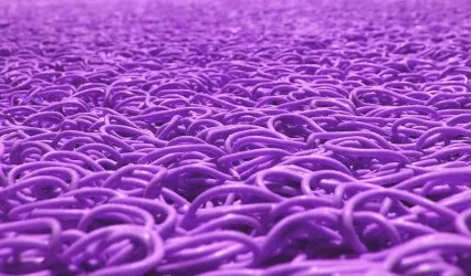 ZERBINO PVC Ricciolo - Lilla