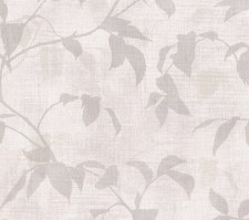 CLO92506 | Carta da parati foglie mat tonalità nocciola