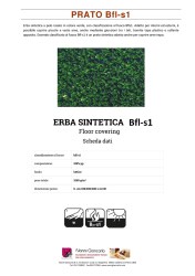 PRATO SINTETICO IGNIFUGO |  Certificato al fuoco Bfl-s1 