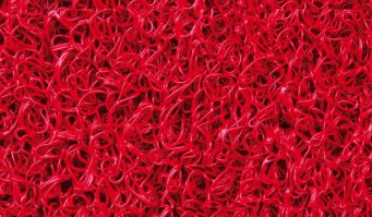 Zerbino in PVc riccio Tipo trapper colore: Rosso