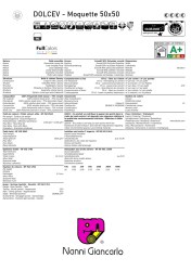 DOLCEV-PST |  Moquette in piastrella autoposante - Scheda tecnica
