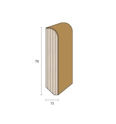 BATTISCOPA LEGNO | 100% in varie essenze