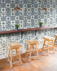 LISBONA | Carta da parati tipo ceramica azulejo